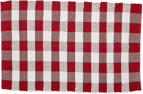 Vista 16 de DII Colección de Alfombras Buffalo Check, Alfombra Reversible Chindi Teñida a Mano, Pasillo 2 pies y 3 pulgadas x 6 pies, Negro