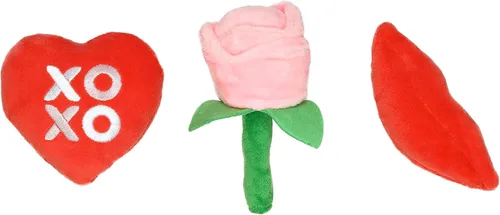 Vista 12 de Pearhead Juguete para perros de ladridos de chocolate, caja de juguete de peluche de chocolate, juguete para el día de San Valentín arrugado
