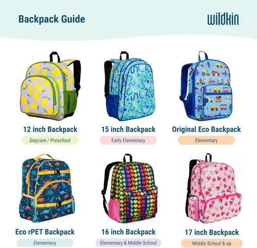 Vista 9 de Wildkin Mochila infantil de 12 pulgadas, acolchada, ajustable, ideal para guardería y viajes, caballos salvajes