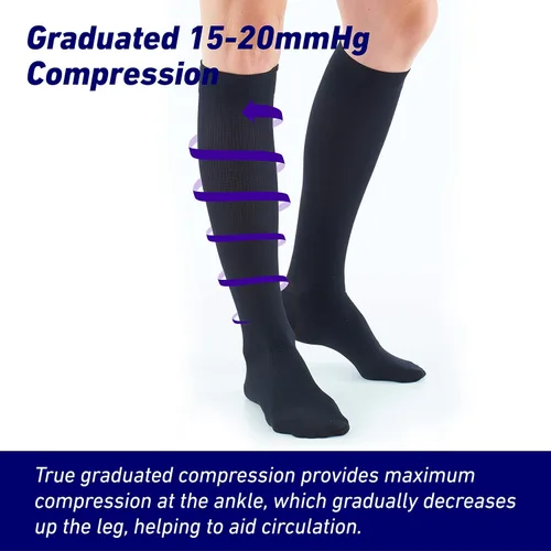 Vista 4 de Neo G - Calcetines energizantes para hombre, compresión graduada, dispositivo médico de clase 1