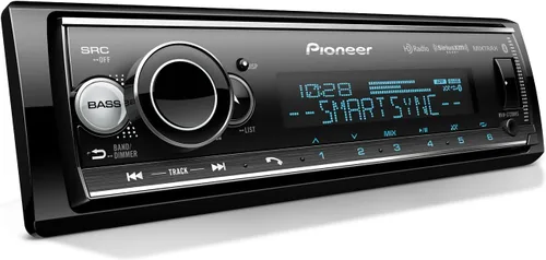 Vista 10 de Pioneer MVH-S230BT Receptor de medios digitales 1-DIN - Bluetooth, USB, salida de 50 W x 4, radio AM/FM, compatible con iPhone/Android, salida RCA