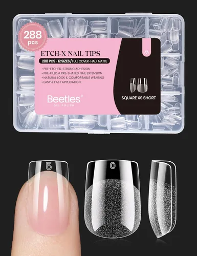 Vista 16 de Beetles Pegamento en gel 9 en 1 para puntas de uñas acrílicas transparentes, 2 unidades de 0.5 oz lq de larga duración para puntas de uñas postizas