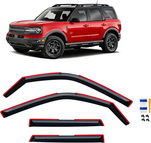 Vista 463 de Visera de ventana para Jeep Cherokee 1984-2001 (Excluye Modelo Limited), Protectores Guards Shields de lluvia de canal exterior, Deflector
