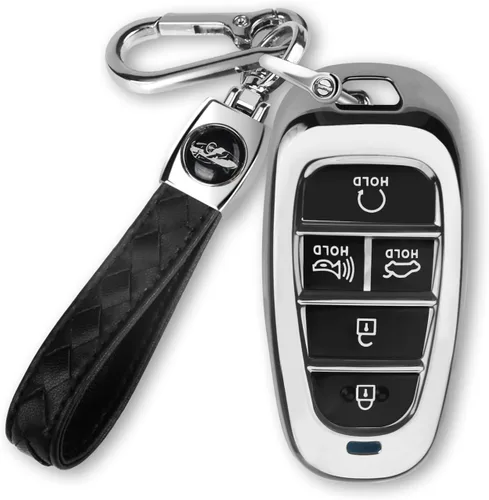 Vista 11 de MILD EAST Funda para llavero Hyundai para Hyundai Sonata Santa fe Tucson Smart 5 botones 2024 2023 2022 2021