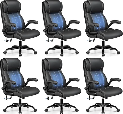 Vista 18 de BESTFAIR Ergonomic Office Chair, Desk Chair with Adjustable Lumbar Support Negro