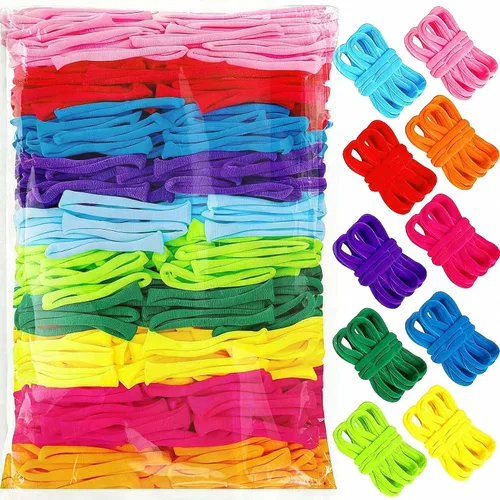 DNPHRPY - 820 bucles de repuesto para telar de tejido en 10 colores arcoíris, tamaño de 7 pulgadas 8 Arco iris