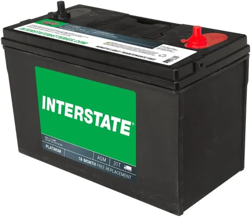 Vista 5 de Interstate Batteries Marine Deep Cycle Battery 12V 100Ah 925CCA (31-AGM5) Pure Matrix Power Batería comercial Pure Lead AGM Reemplazo (Grupo 31)