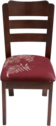 Vista 4 de SUBCLUSTER Fundas de asiento para sillas de comedor, extraíble lavable, antipolvo, funda de asiento de silla de jacquard elástica para cocina