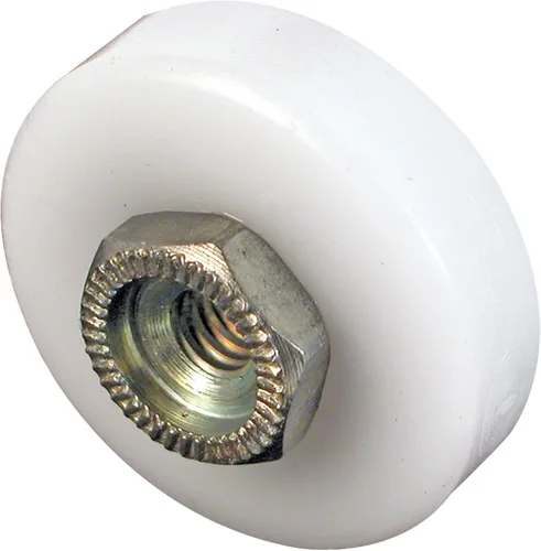 Prime-Line 1901-B 7/8 In., Nylon, Rodillo de rodamiento de bolas de borde ovalado para caja de bañera (paquete de 2)