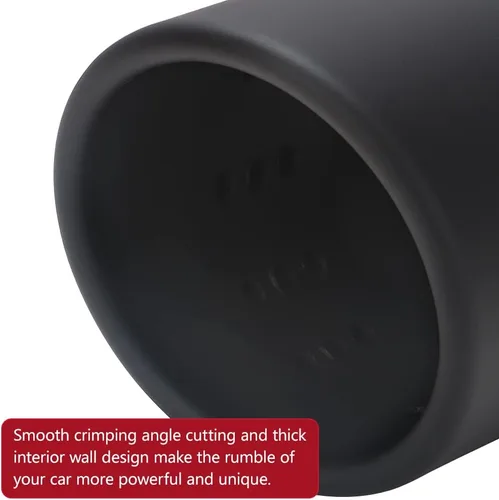 Vista 5 de LCGP Punta de escape de entrada ajustable de 1 a 2.5 pulgadas, punta de escape de acero inoxidable de 1 a 2.5 x 3.5 x 6 pulgadas, diseño