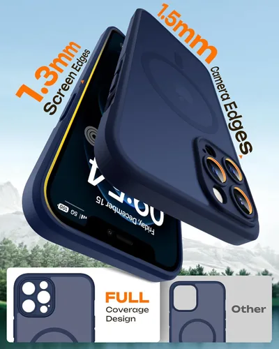 Vista 622 de TOCOL Funda para iPhone 11, compatible con Magsafe, protección completa de cámara, imanes integrados, protección contra caídas, funda translúcida