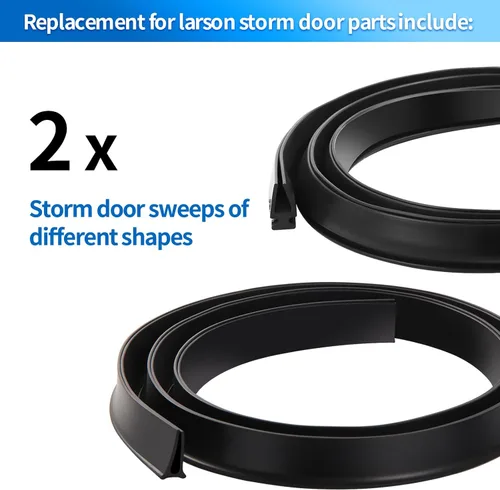 Vista 3 de Piezas de repuesto para puerta de tormenta, para Larson y Pella Storm Expansor de puerta, barrido para puertas de vinilo y metal, tira de goma