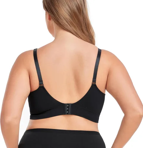 Vista 3 de Suekaphin - Brasier de lactancia, sin varillas, para mujeres, brasier de maternidad para dormir, brasier para amamantar, paquete de 5