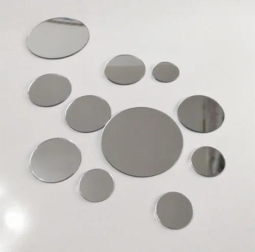 MEYA 50 calcomanías de pared para espejo de varios tamaños, mini decoración de espejo acrílico redondo extraíble, calcomanía de espejo circular