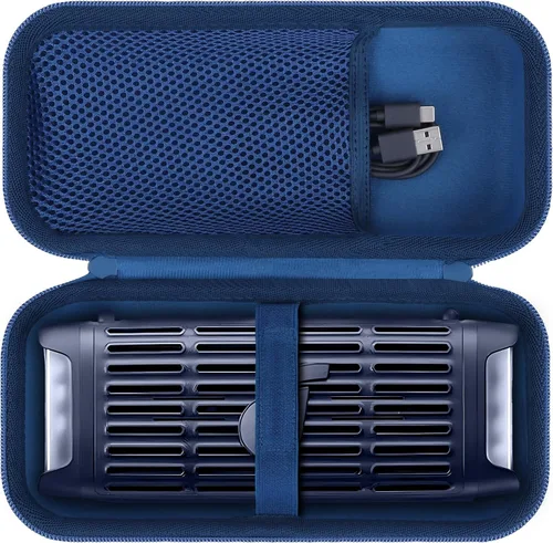 Lebakort Estuche de almacenamiento compatible con altavoz Anker Soundcore Boom 3i para exteriores (funda azul)