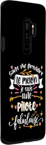 Vista 3 de Galaxy S9+ Pilote Fabuleuse femme Formation Pilote Anniversaire Avion Case