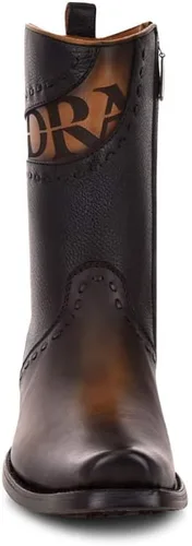 Vista 3 de Cuadra Botas para hombre en cuero genuino negro