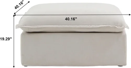 Vista 2 de Sofá modular otomano, sofá modular y minimalista para sala de estar moderna, para oficina y casa