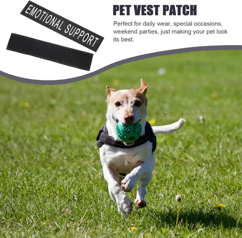 Vista 9 de balacoo Parche de animal con chaleco reflector: 2 pares de parches reflectantes para perros de perro con arnés extraíble para perros pequeños