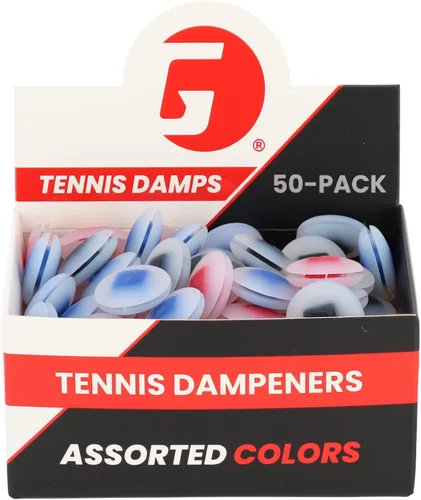 Vista 6 de GAMMA Shockbuster Ring and ButtonTennis Racket Dampeners, Easy-to-Install Tennis Dampener with Zorbicon Gel Technology Minimizes Vibration During
