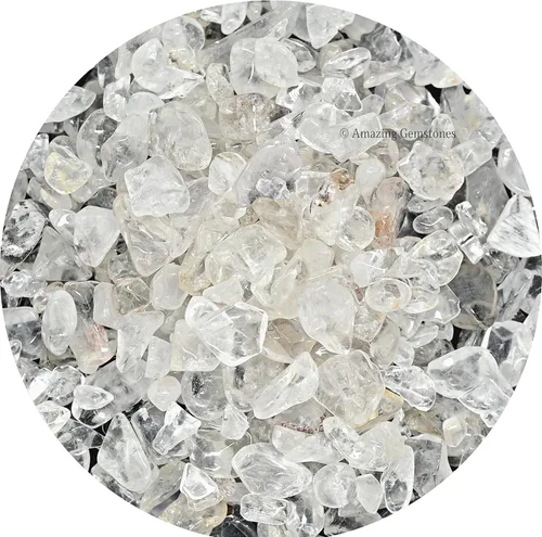 Vista 25 de Amazing Gemstone Chips de cristal de piedra lunar arcoíris para acuario, grava para pecera, pequeñas virutas de piedra rodada y pequeños cristales