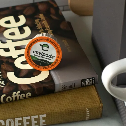 Vista 9 de Fresh Roasted Coffee, Envipods compostables, mezcla de desayuno, Kosher, tostado ligero, 12 unidades, para cafeteras Keurig K Cup No