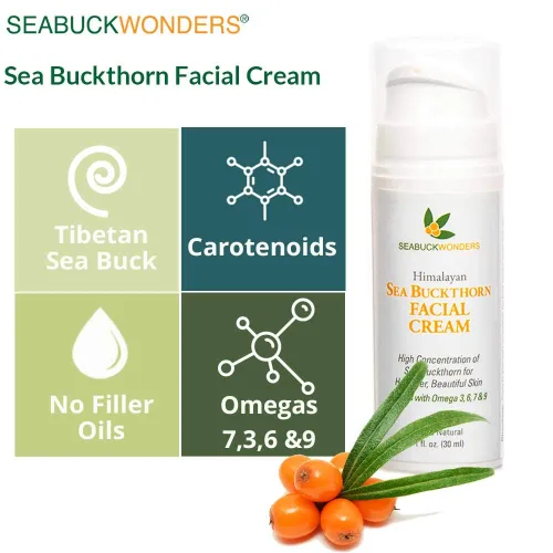 Vista 9 de Seabuckwonders Crema facial orgánica de espino amarillo, 1 onza