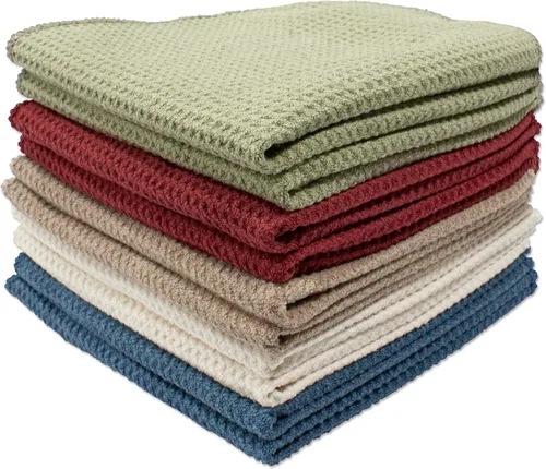 Eurow Paños de cocina de microfibra ultra absorbentes de secado rápido para limpieza de cocina, lavavajillas y derrames, duraderos y reutilizables,