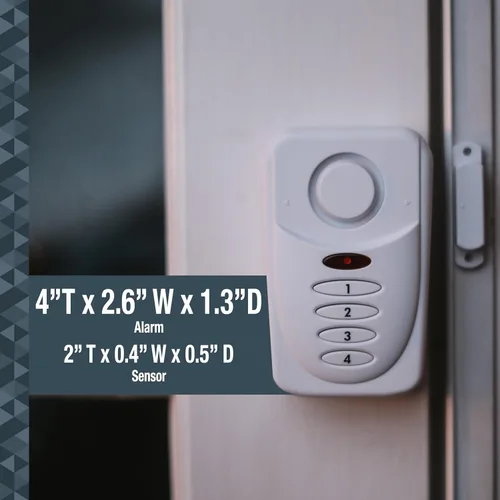 Vista 3 de Sabre Elite - Alarma inalámbrica para puerta con modo de retardo de salida/entrada, modo hogar y teclado, disuade a los intrusos con alarma de 120