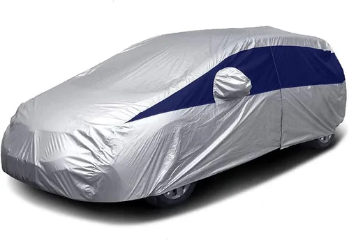 Vista 19 de Cubierta de auto Titan Brilliant Color Poly 210T para SUV compacto de 170-187". Impermeable, con protección UV, resistente a los arañazos, apertura