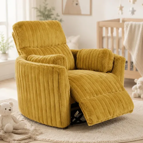 Vista 11 de Sillón reclinable eléctrico con 2 almohadas, color gris oscuro