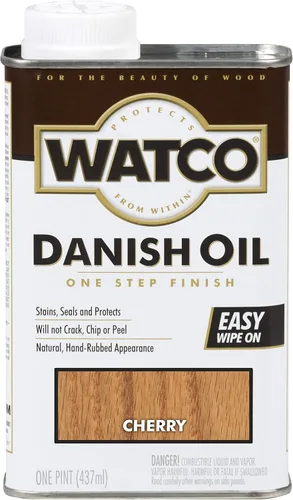 Vista 18 de Watco Aceite danés para acabado de madera en aerosol, 11.25 oz, Nogal oscuro