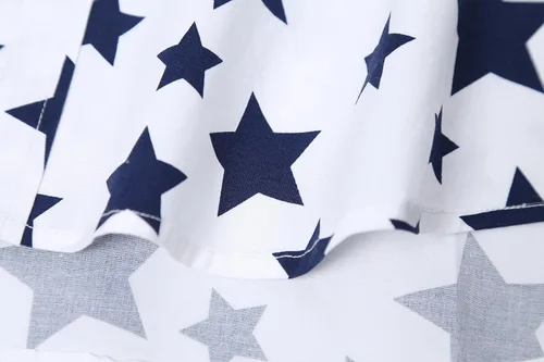 Vista 5 de Camisa de vestir de manga corta para hombre, ajuste regular, con botones, casual, con estampado único Grandes estrellas de la marina