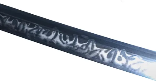 Vista 6 de Katana - Espada Katana de 41 pulgadas, hecha a mano japonesa, práctica, acero T10, templado/arcilla templada, espiga completa, afilada, vaina..