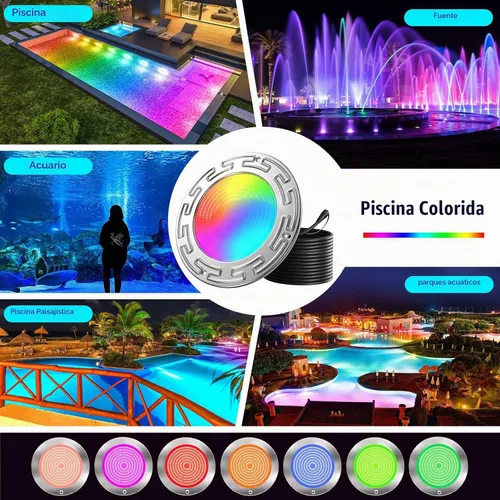 Vista 7 de Luces de piscina LED WiFi Spa de 60 pies y 6 pulgadas para piscina enterrada con triple control (control remoto/aplicación/controlador), luz