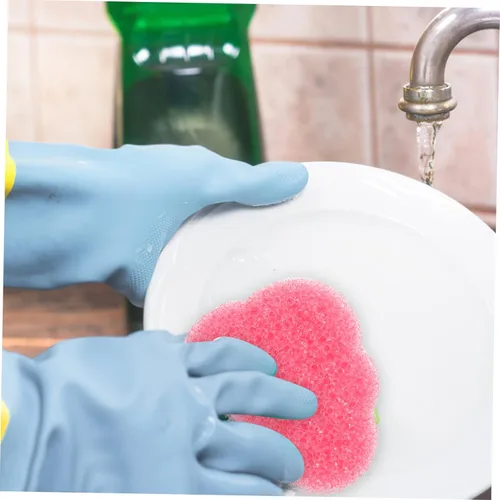 Vista 6 de Yardwe Esponja exfoliante para platos, esponja absorbente de celulosa, paño de cocina para platos, esponja de jabón, esponjas para platos de cocina
