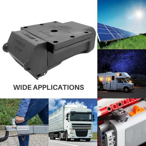 Vista 6 de Trailer Vision 175A Anderson Plug Mount - Cubierta de conector Anderson de 175 amperios con LED - Compatible con SB 175, calibre de cable 2-1/0 AWG