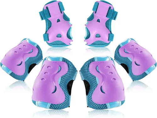 Vista 9 de BOSONER - Rodilleras y coderas para niños y jóvenes, equipo de protección para patines de ruedas, ciclismo, BMX, bicicleta, patineta, patinaje