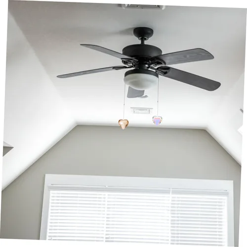 Vista 6 de DOITOOL 2 unids corazón forma cristal colgante tira cadena lámpara techo luz decoración del hogar