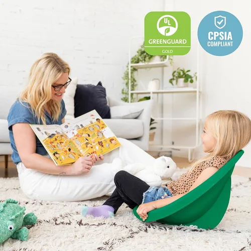 Vista 153 de ECR4Kids Leaf Asiento de suelo, silla mecedora, morado, 6 piezas