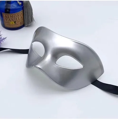 Vista 6 de BLUE GARLIC Men Masquerade Masks Bulk Black male, Venetian Mask Mascarade Ball Birthday Party Mardi Gras