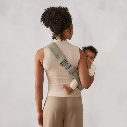 Vista 8 de Ergobaby Upsie Cabestrillo de Cadera – Portabebés Oliva Suave – Ligero, Cabestrillo Ajustable para Niños Pequeños – Diseño Transpirable y Ergonómico