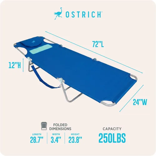 Vista 3 de Ostrich - Silla para acostarse Azul