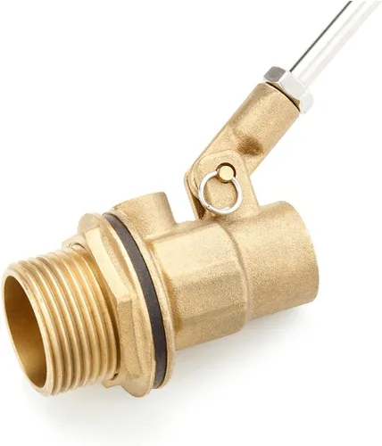 Vista 2 de 304 Stainless Steel Adjustable Float Ball Valve with G Female NPT Male Adapter for Water Tank Level Control (1/2")