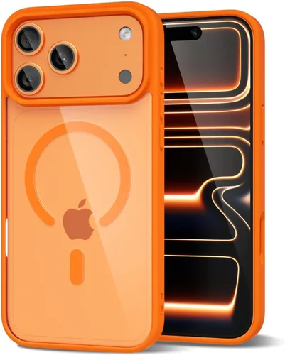 Vista 16 de oakxco Funda magnética transparente compatible con Magsafe, delgada, transparente, no amarillea, híbrida de silicona suave y cubierta protectora