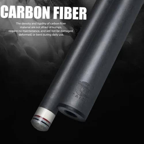 Vista 4 de Carbon Fiber Pool Cue Stick Professional Pool Sticks 12.5mm Tip Low Deflection Shaft Billiard Cues with Adjustable Extension (Pro Taper)