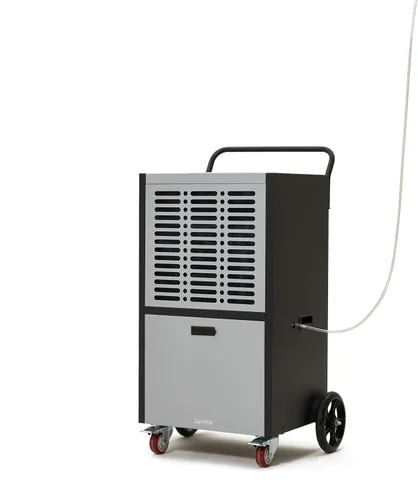 Vista 11 de Deshumidificador comercial de 105 pintas para sótanos y espacios industriales - Bomba integrada, manguera de drenaje, funcionamiento continuo