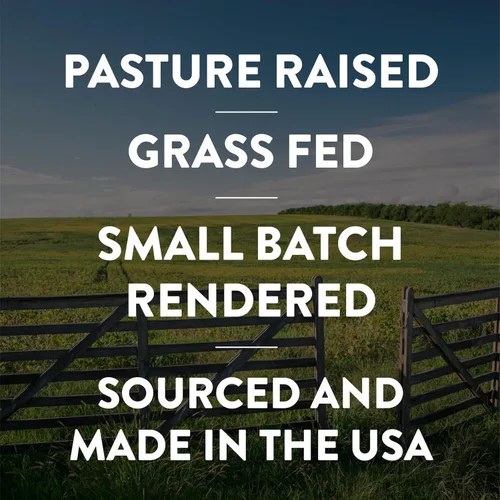 Vista 3 de Fatworks Sebo premium de cordero (Mutton), 100% con acabado de pasto alimentado con pasto, criado en pasto, rendido artesanalmente, gourmet, cocina