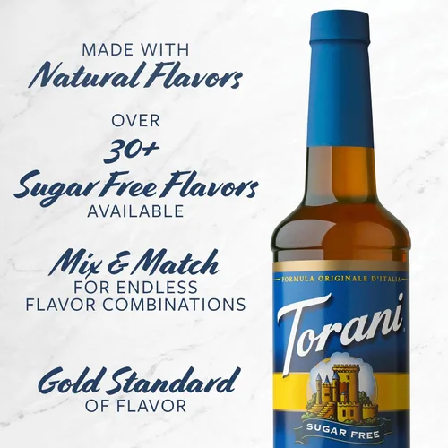 Vista 7 de Jarabe Torani sin azúcar, sabor S'mores, 12.7 oz. (paquete de 4 unidades)