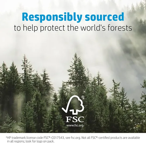 Vista 6 de HP Papel profesional de negocios, brillante, 8.5x11 pulgadas, 52 libras, 150 hojas, funciona con impresoras láser (4WN10A)